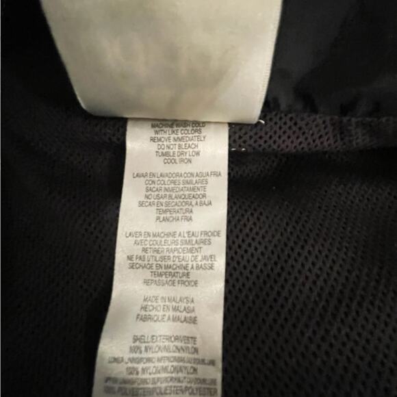 VTG Adodas black long sleeve windbreaker full zip jacket size large - Picture 12 of 14